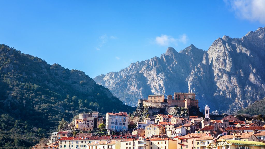 Corte,,A,Beautiful,City,In,The,Mountains,On,The,Island