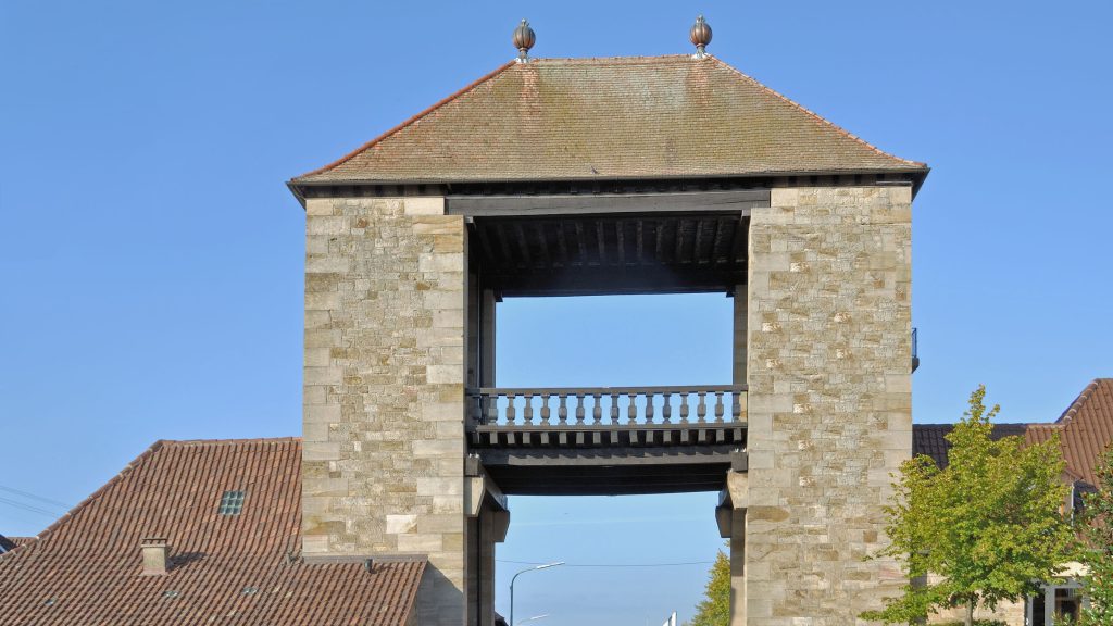 48732541 - german wine gate,palatinate,germany