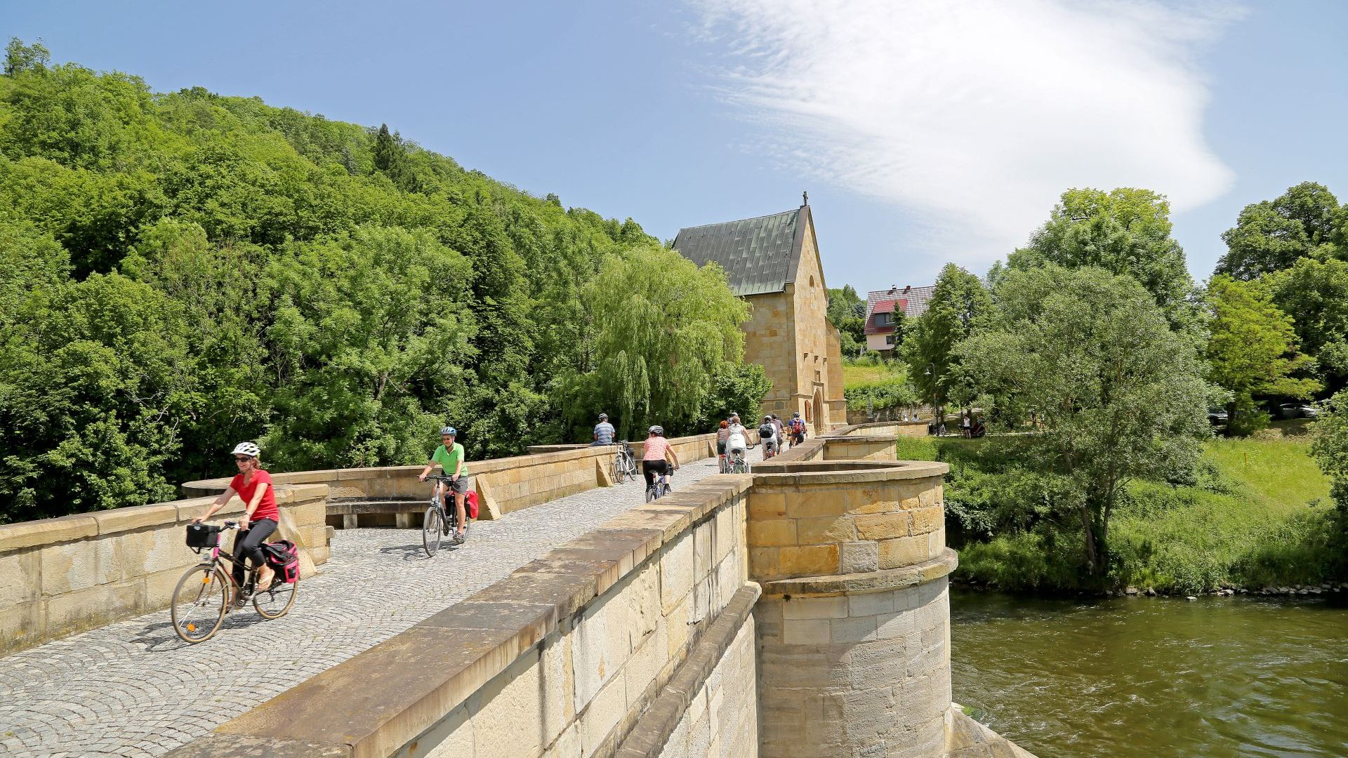 Werratal-Radweg - Brücke Creuzburg
