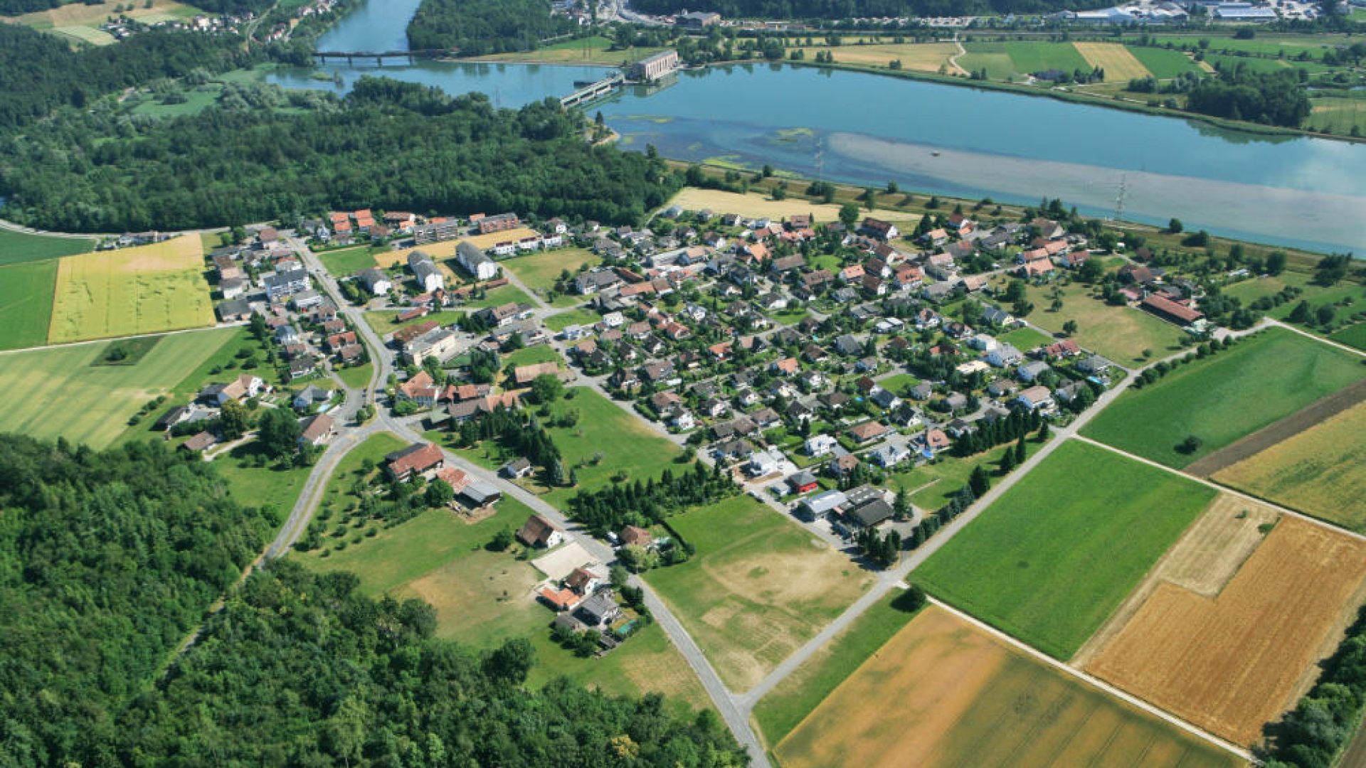Leuggern_Dorf von oben